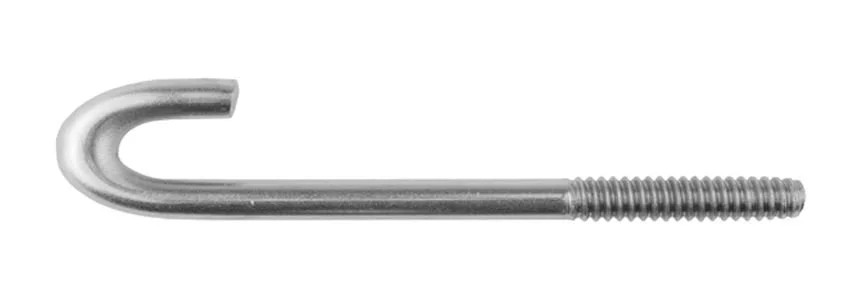 High-quality J bolts manufactured by Akbar Fasteners for construction, anchoring, and industrial applications in the UAE